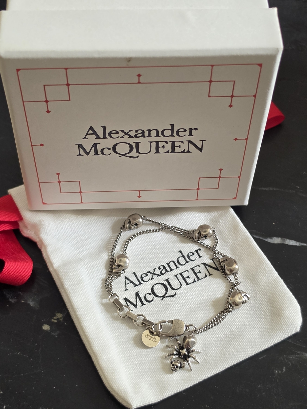 Alexander MCQUEEN Skulls and Spider bracelet - Picture 7 of 9